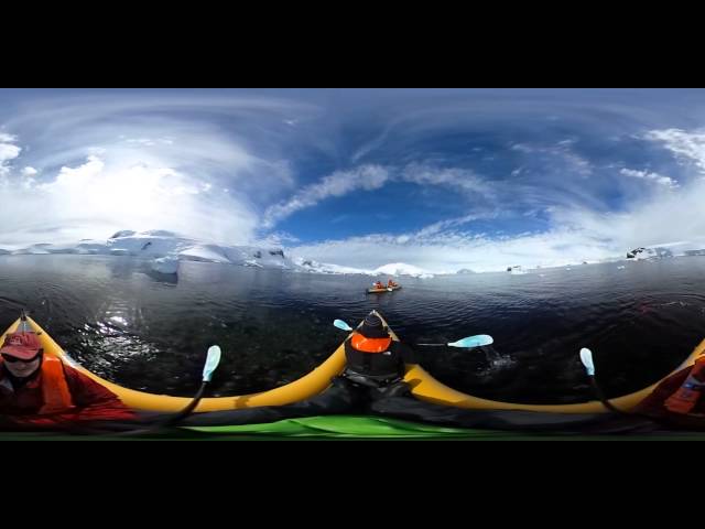 Kayaking around Mikkelsen Harbor, Antarctica