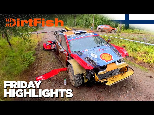 Wet & Wild 💥 WRC Rally Finland 2024 Friday Highlights