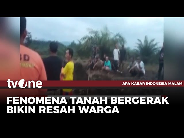 Merinding! Detik-detik Fenomena Tanah Bergerak Menelan Alat Berat | AKIM tvOne