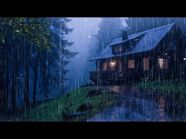 Fall Asleep With The Soothing Sounds Of Rain And Thunder | ASMR, Meditation, Relax with Rain Sounds