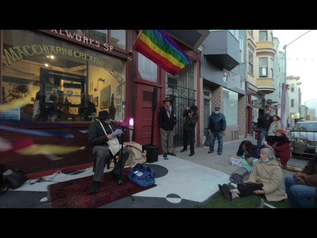 Jack Hirschman  Poetry Reading In San Francisco  H980 YT VR180 injected