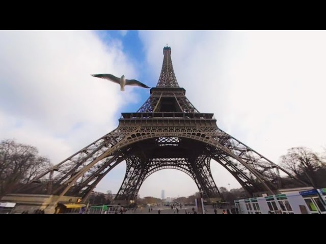 360 VR Tour | Paris | Eiffel Tower | Tour Eiffel | All levels | Air panoramic view | No comment tour