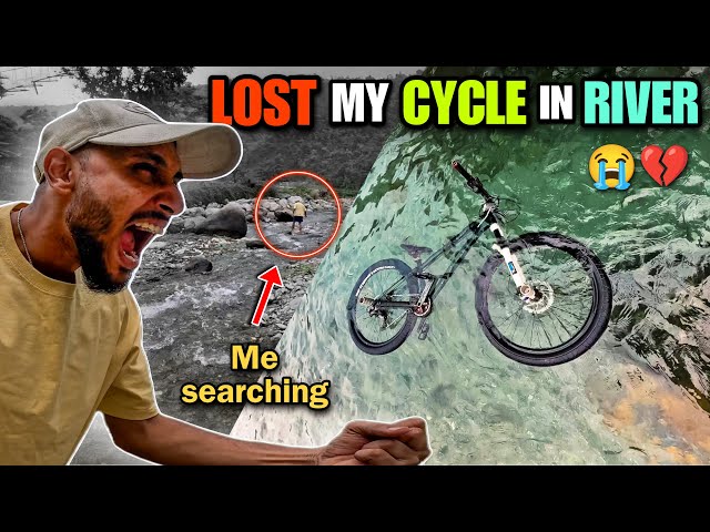 GONE IN SECONDS!😭 | Lost My ₹3 Lakh Cycle in a River | Cycle Stunt