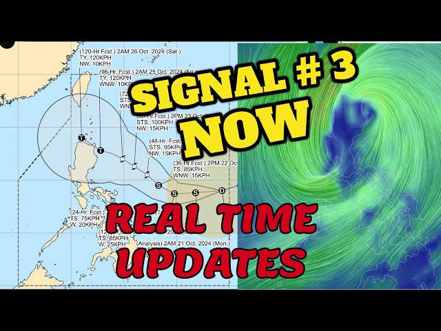 SIGNAL # 3 IN MANY AREAS - LIVE Typhoon Kristine Updates: Real-Time Forecast and Advisories