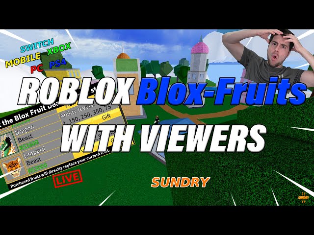 🔴24/7 Blox Fruits Private Server with viewers | New Update | Xbox PS4 PC | Fruit Giveaway (ReRun)