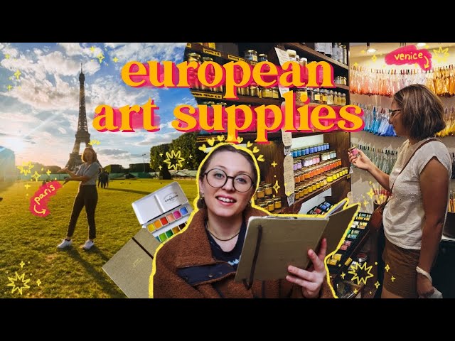 ✨art supply haul from europe ✨ souvenirs and hidden gems