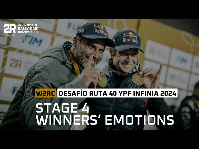 Stage 4 Winners' emotions - Desafio Ruta 40 YPF INFINIA 2024 - #W2RC