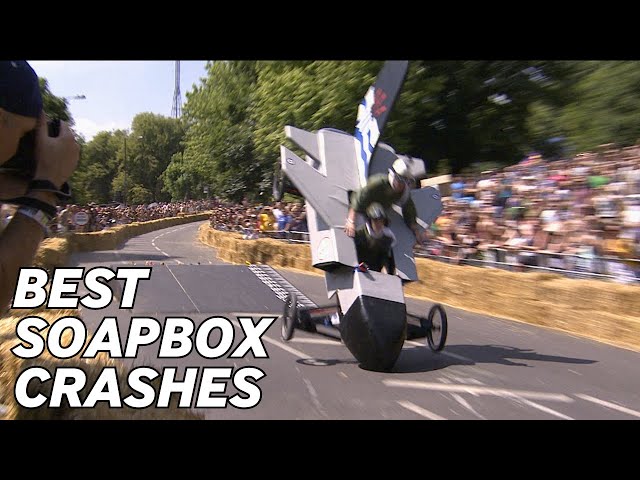 London's BEST CRASHES EVER #redbullsoapboxrace #londoncrashes #soapboxracecrashes #london