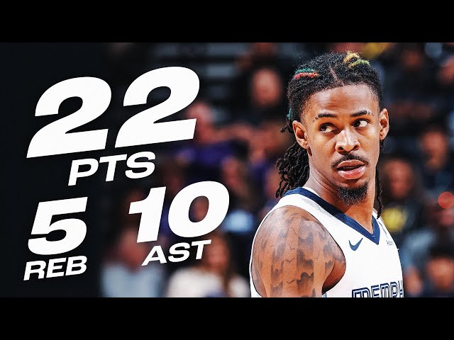 Ja Morant SHINES In His Return! Drops DOUBLE-DOUBLE In Utah 😤| October 23, 2024