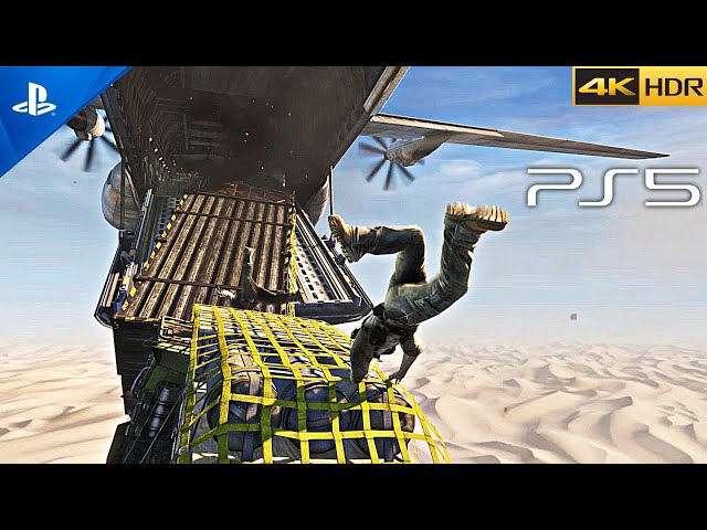 (PS5) Uncharted 3 Plane Scene | The most ICONIC Mission in Gaming History [4K HDR]