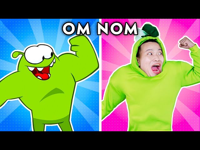 Super Om Nom - Parody of Om Nom's Story (Cut the Rope) | Woa Parody