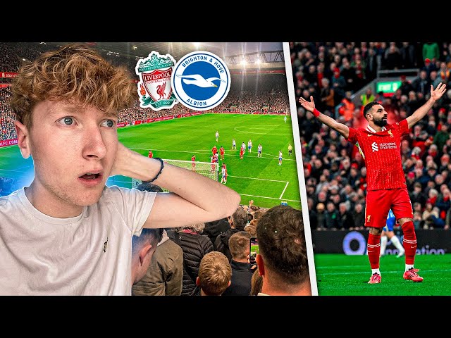 CHAOS and ATMOSPHERE as LIVERPOOL COME BACK AGAINST BRIGHTON 🤯