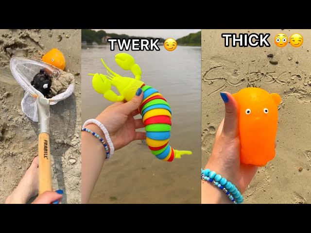 HUNTING for FIDGETS at the BEACH! 😳🌊🐚 *Extreme Dare*