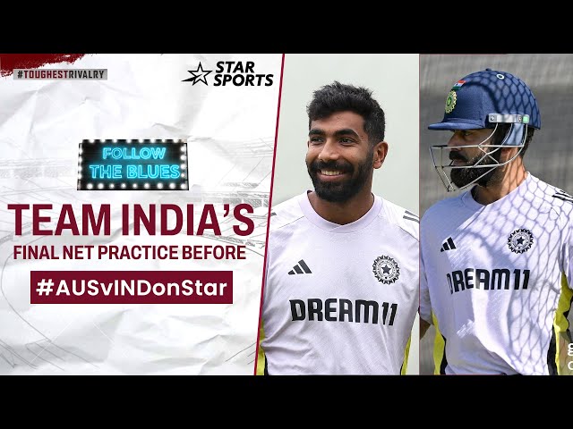 Watch Virat Kohli, Jasprit Bumrah, Rishabh Pant in the final net practice before #AUSvINDOnStar