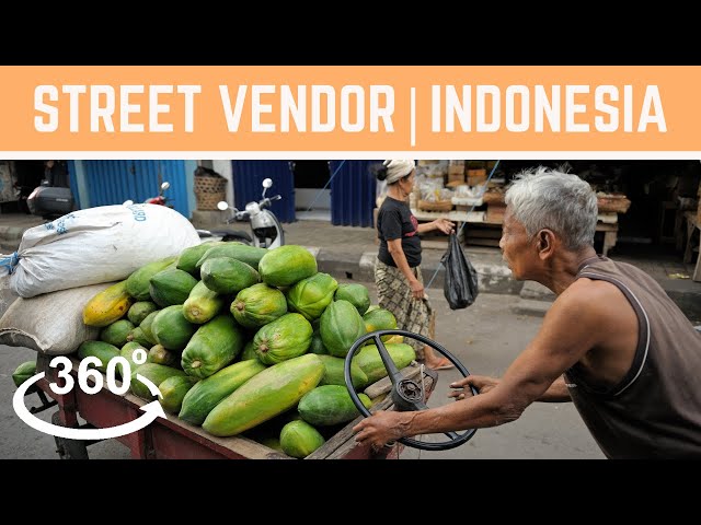 Travel Vlog in Indonesia: Street Vendor I 360º Video