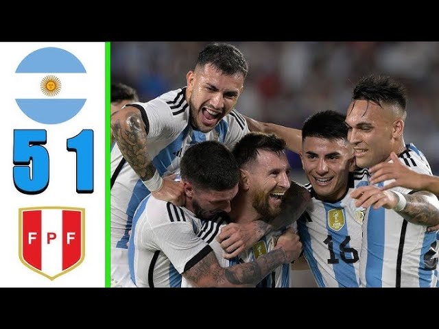 Messi Show 💥Suber Hattric Argantina VS Peru 5\1 All Goals Hilghilghts 2024 HD