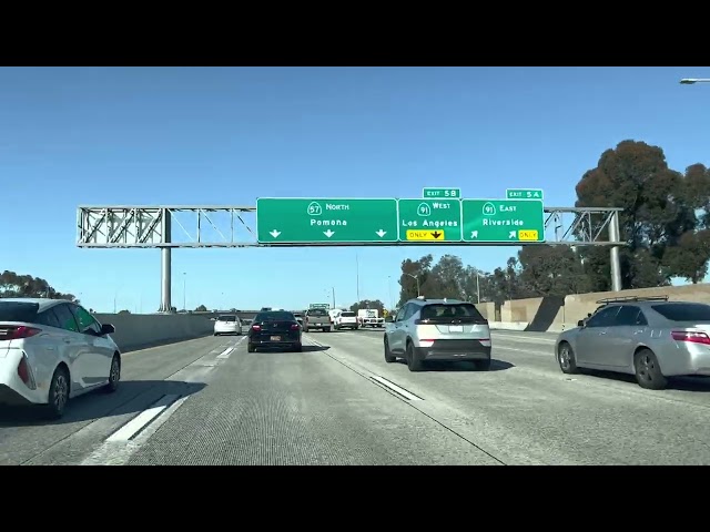 Anaheim to Brea on 57 Freeway