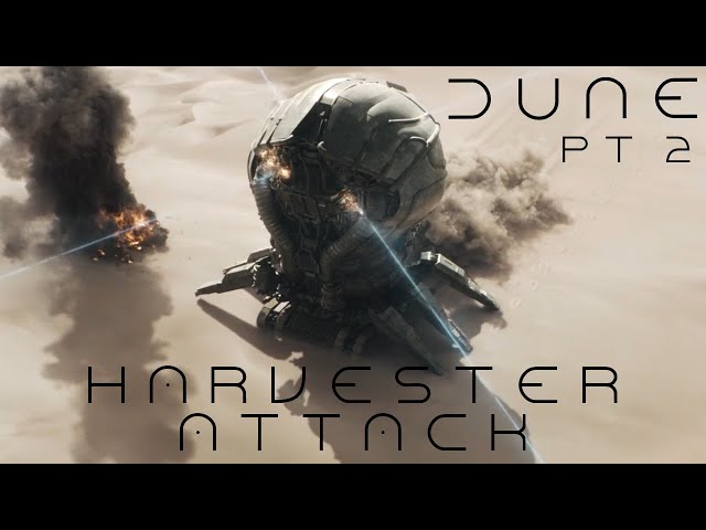 Dune Part 2 Scene : Harvester Attack