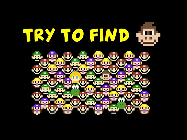 Find the Mario Character (Minigame)