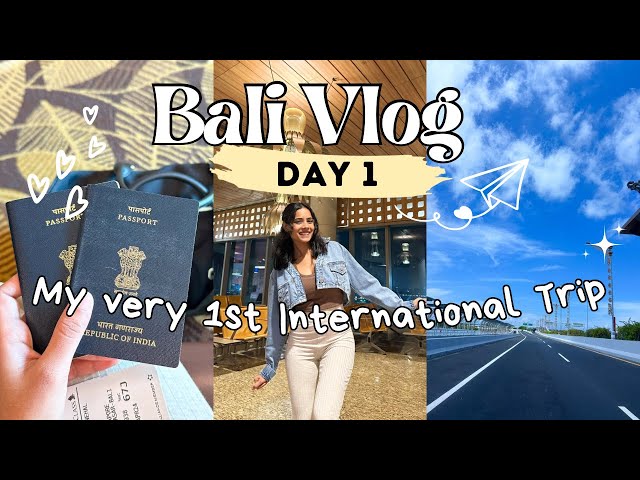 My very 1st International Trip❤️ Bali Vlog Day 1 | Dharti Singh