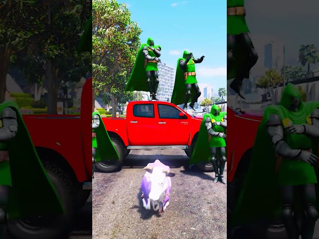 GTA 5 DOCTOR DOOM STEAL A COW #ndafailyergaming #shorts #trending #gtaonline #spiderman2