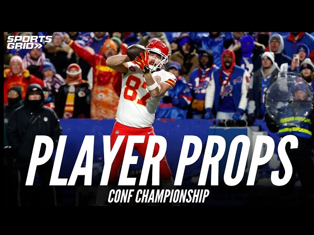 Conference Championship Player Props | Travis Kelce | Jahmyr Gibbs | Gus Edwards | 1/26/24