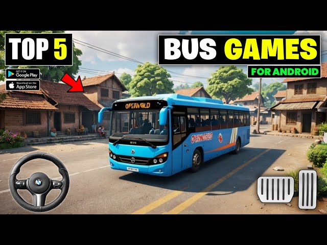 Top 5 Best Bus Simulator Games For Android 2024 | Offline bus simulator games for android