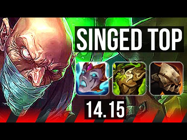 SINGED vs AATROX (TOP) | Rank 4 Singed, 9/3/8 | VN Challenger | 14.15