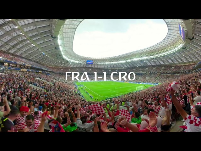 [360 VR Video] FINAL France vs Croatia -The Match- World Cup Russia 20180715