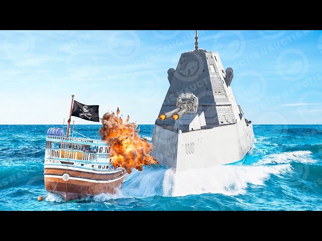 USS Zumwalt VS Somali Pirates: When Somali Pirates Attack US Navy Destroyer Ship - Then This Happens