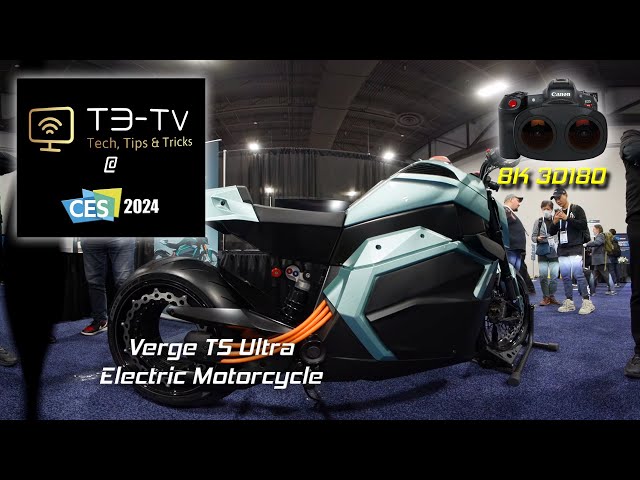 CES 2024 Unveiled  - Verge E Motorcycle (8K 3D VR180)