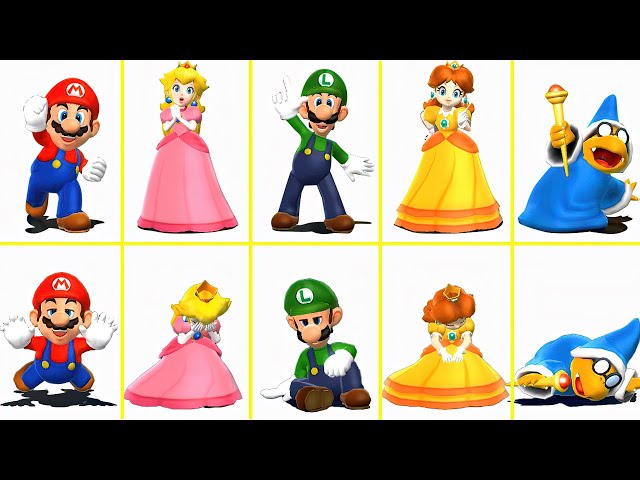 Mario Party 9 - All Character Win And Lose Animation (Normal Outfit)