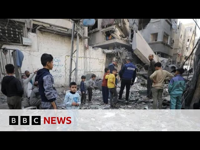 Dozens reportedly killed in Israeli strikes on northern Gaza | BBC News