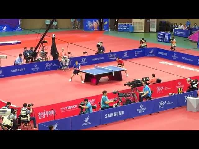 (New!!) 2014 Asian Games MS-SF1: Xu Xin - Joo Sae Hyuk [Full match/private rec|HD]