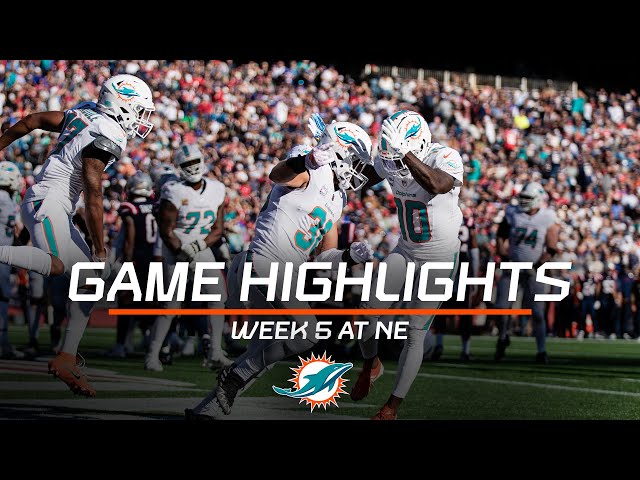 Miami Dolphins Highlights vs. New England Patriots | 2024 Regular Season Week 5