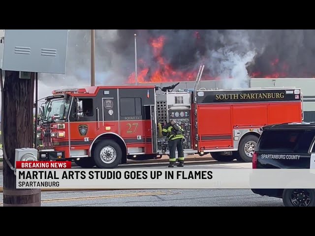 Spartanburg Martial Arts building catches fire