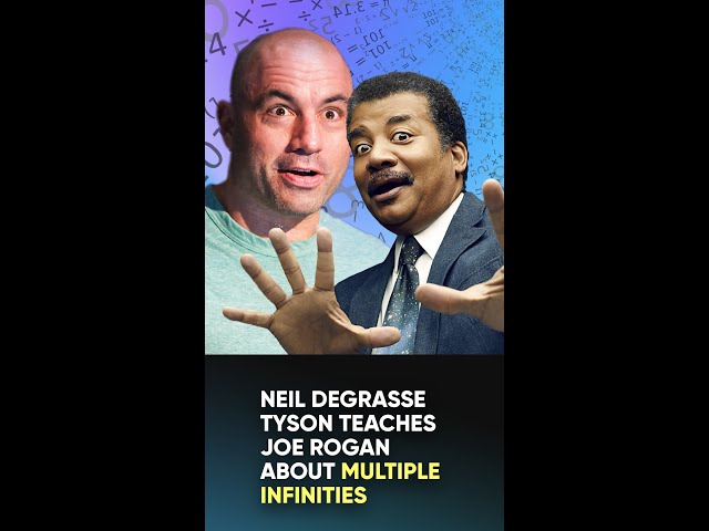 Different sized infinities - Joe Rogan and Neil deGrasse Tyson discuss #shorts