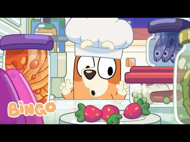 Let's Learn About Food with Bingo 🧡 😋 | Cooking Fun with Bluey and Bingo | Bingo - Official Channel