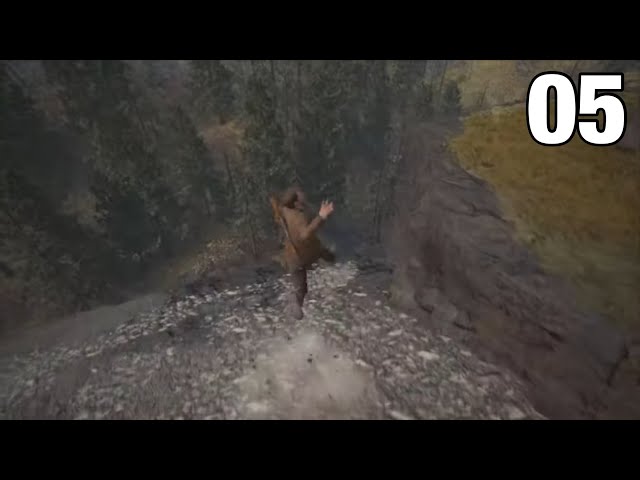 Uncharted A theft end: falling off A cliff