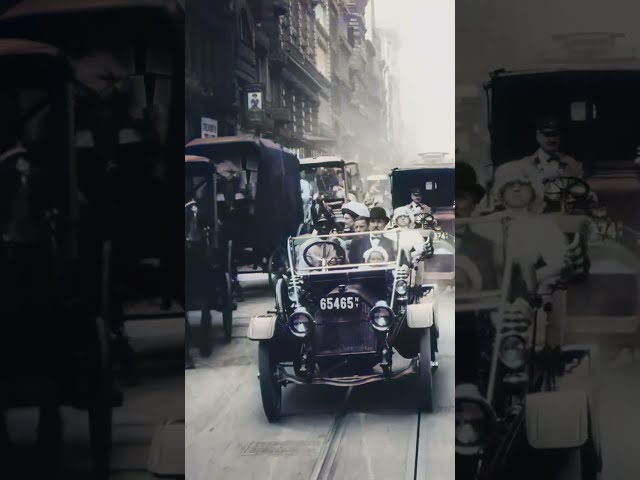 Driving through New York City in 1911