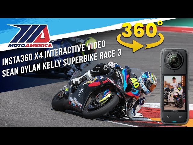 👀 360° POV Sean Dylan Kelly's Thrilling Steel Commander Superbike Race 3 | Insta360 X4 | MotoAmerica