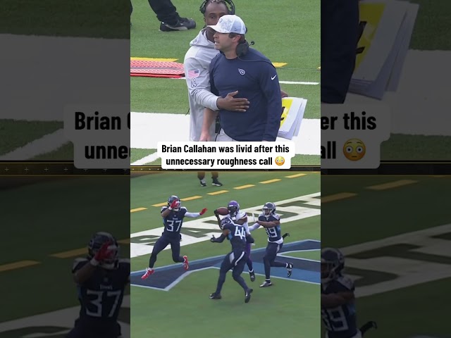 Brian Callahan was LIVID 😳 #NFL #football #titans