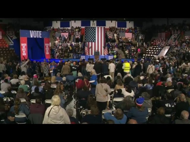 LIVE: VP Harris, Michelle Obama to speak at campaign rally in Kalamazoo, MI