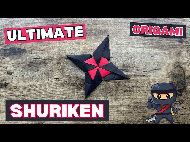 ORIGAMI NINJA STAR SHURIKEN ULTIMATE TUTORIAL STEP BY STEP | DIY ORIGAMI NINJA STAR PAPER SHURIKEN