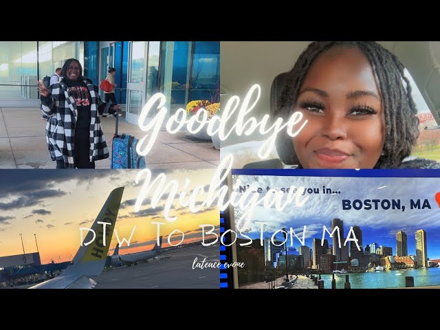 GOODBYE MICHIGAN | PACKED UP EVERYTHING AND LEFT | DETROIT TO BOSTON MA | TRAVEL CNA