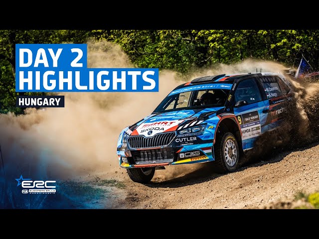 Day 2 Highlights | ERC V-Híd Rally Hungary 2024