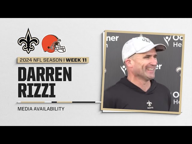 Darren Rizzi on Jahri Evans Ring of Honor ceremony, Erik McCoy | New Orleans Saints