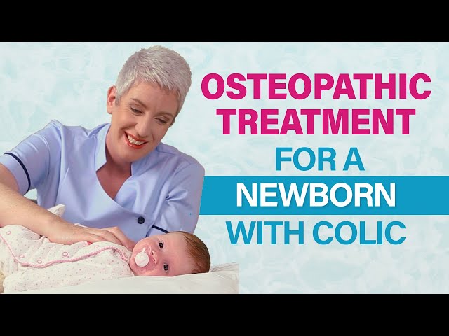 Osteopath gives NEWBORN baby (3 weeks old) a COLIC & REFLUX treatment