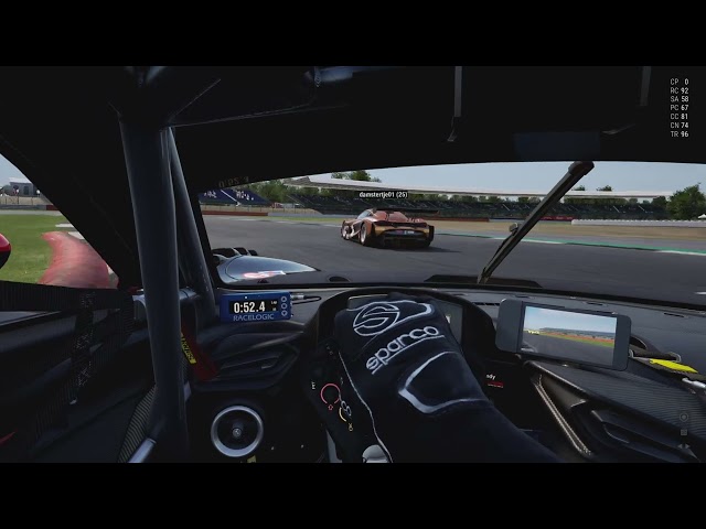 Silverstone whit crazy people ,smart driving, P16 toP3 Roger Barreda (ferrari 296)