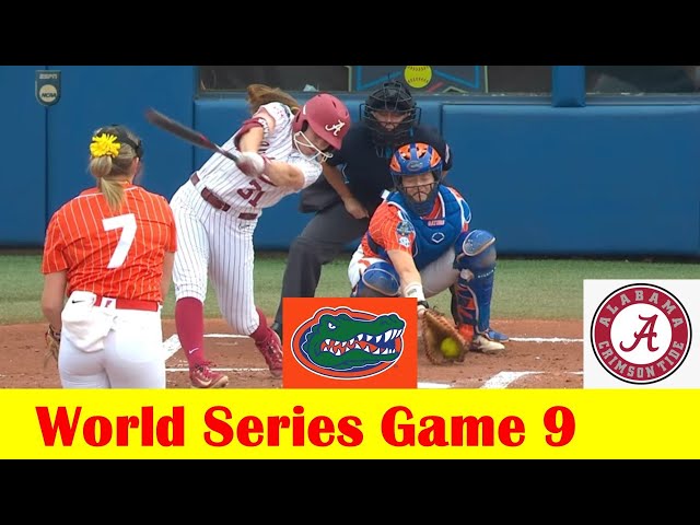 #14 Alabama vs #4 Florida Softball Highlights, 2024 NCAA World Series Game 9